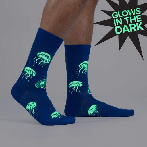 "Nice To Sea You, Sea Jellies Men's Crew Socks"