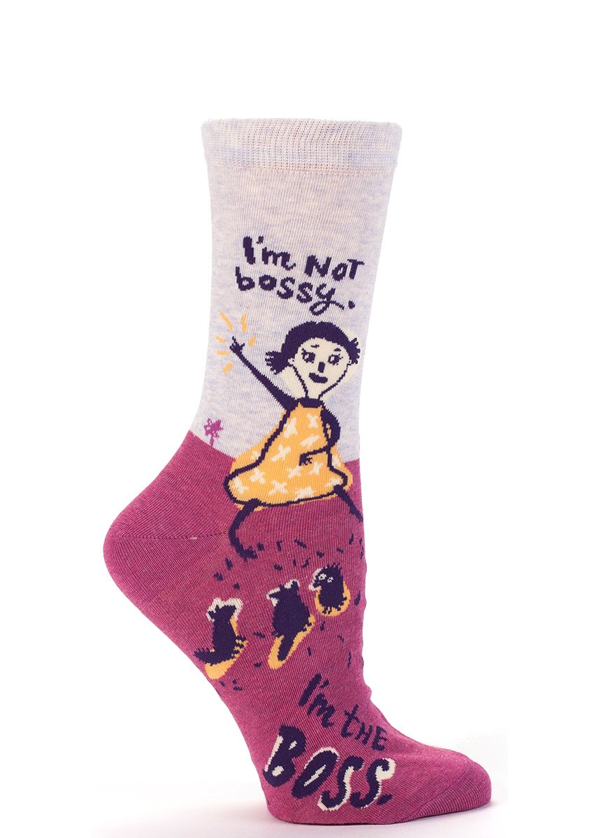 "I'm Not Bossy, I'm The Boss Crew Socks"