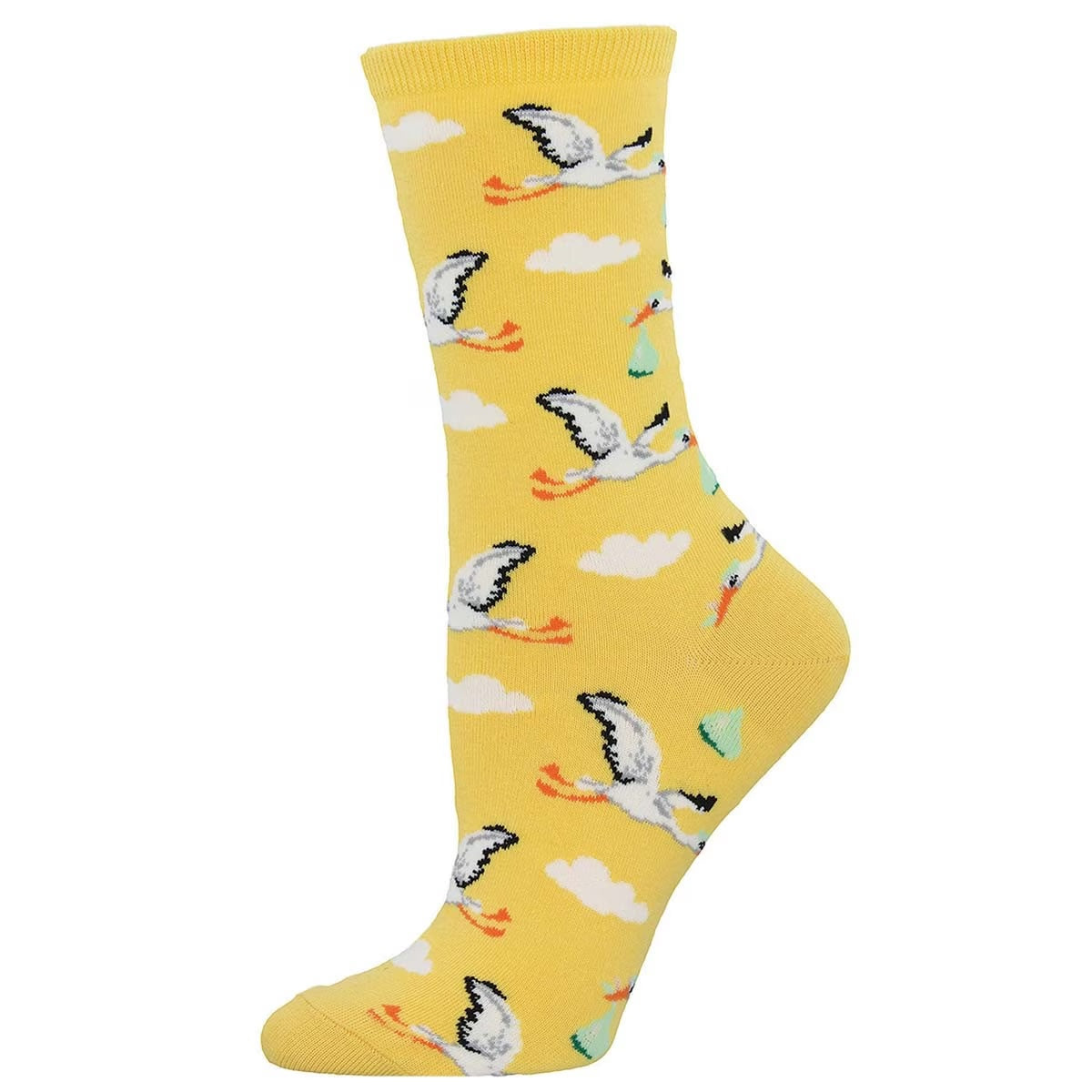 "Special Delivery, Baby (Sunshine) Crew Socks S/M"