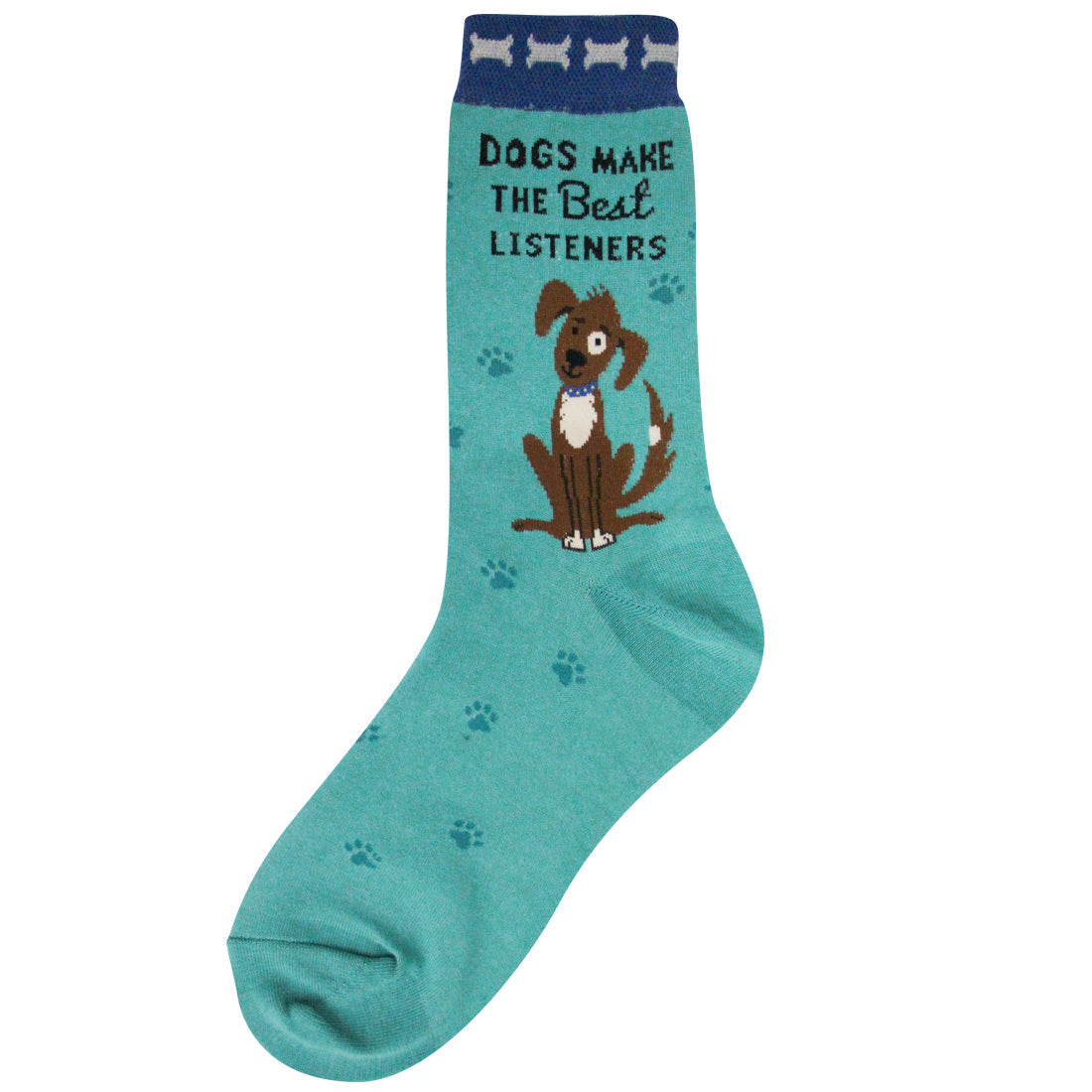 Dogs Make The Best Listeners Women's Crew Socks