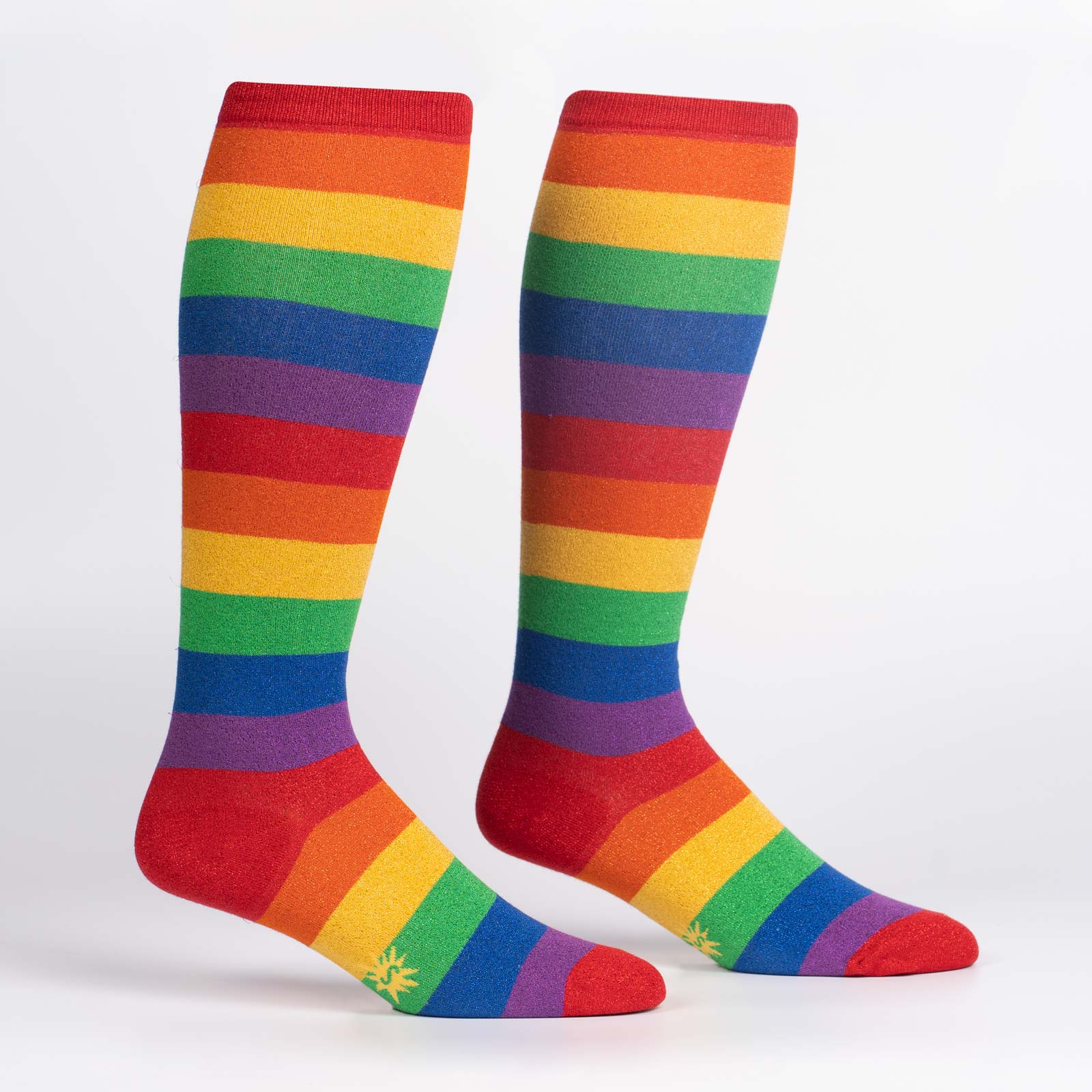 March With Pride Shimmer Stretch-It Knee Highs