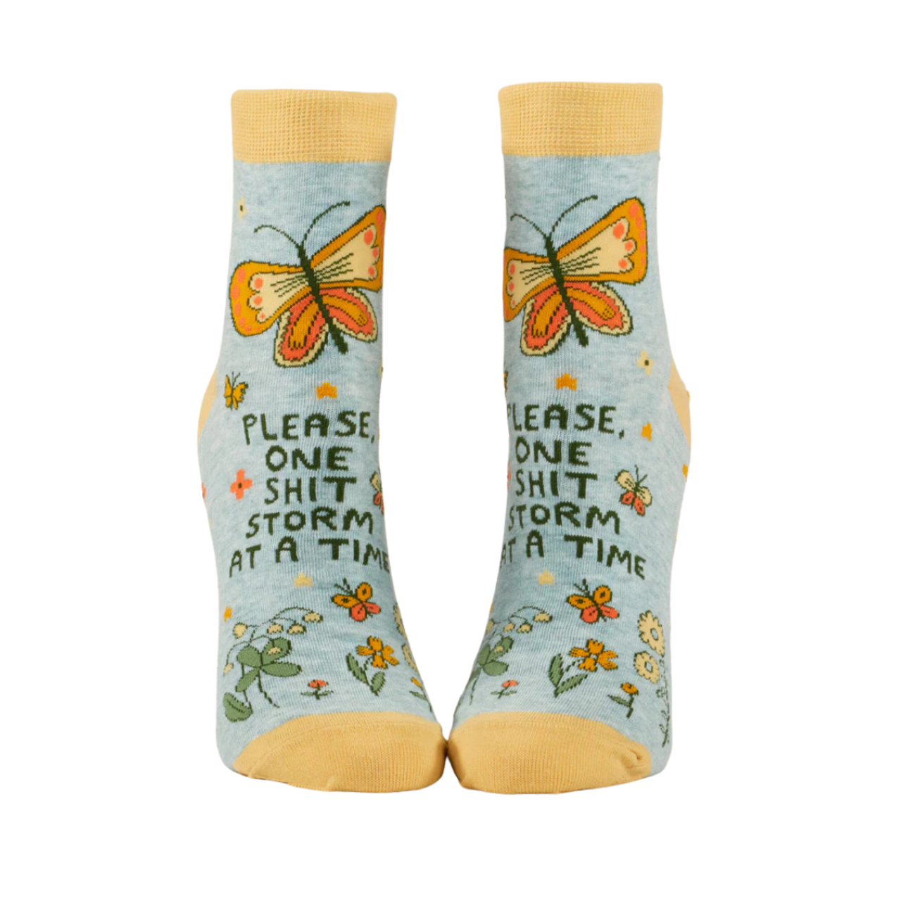 "Please, One Shitstorm At A time Ankle Socks"