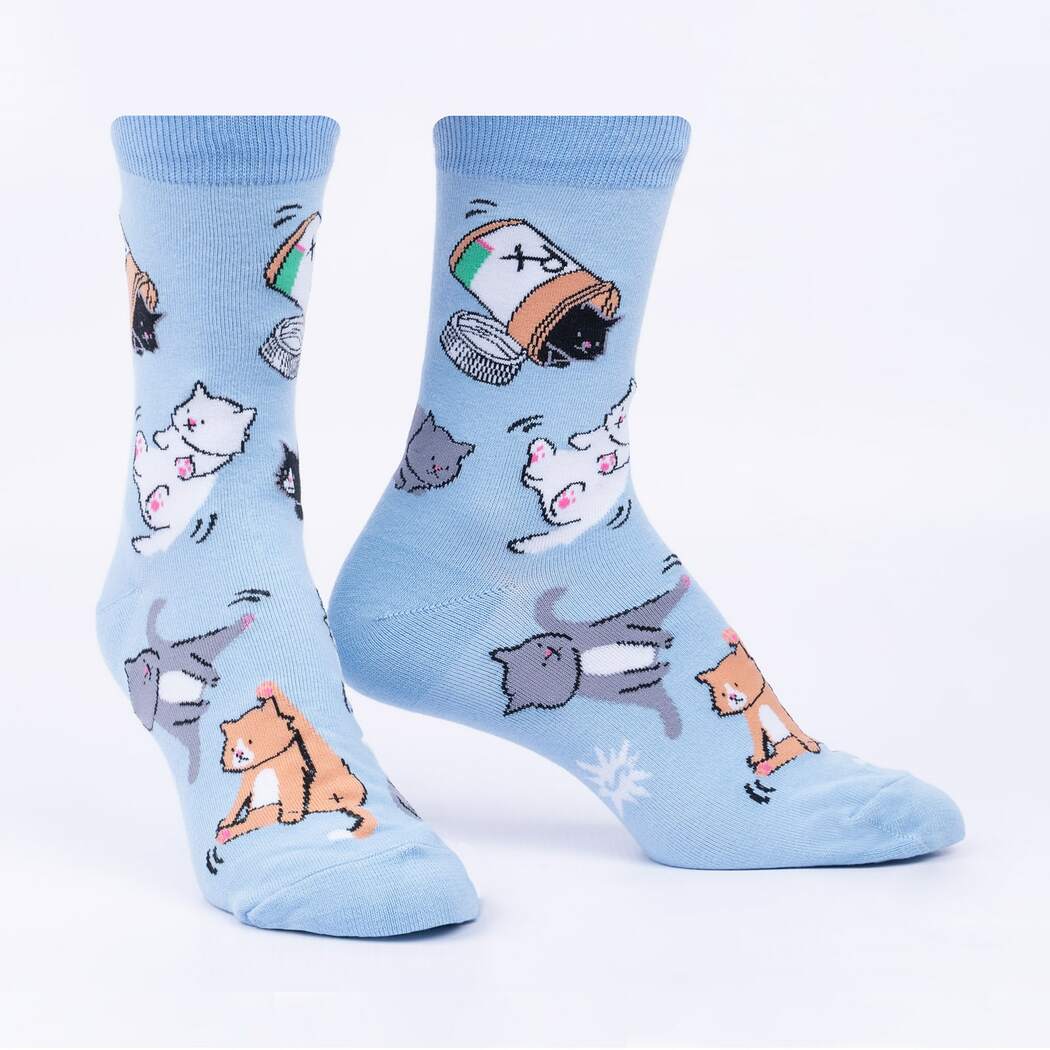 Purr-scription For Happiness Crew Socks S/M