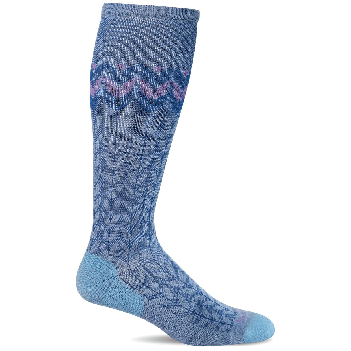 "Sockwell ""Bean Stalk"" (Cornflower-Blue) Moderate Compression Socks"