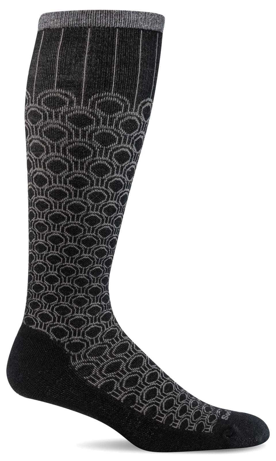 "Sockwell ""Deco Dot"" (Black) Moderate Compression Socks M/L"