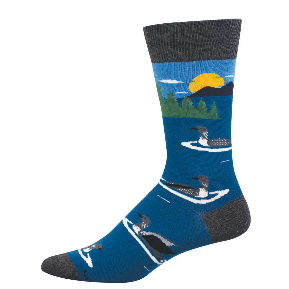 What A Loon! (Blue) Crew socks L/XL