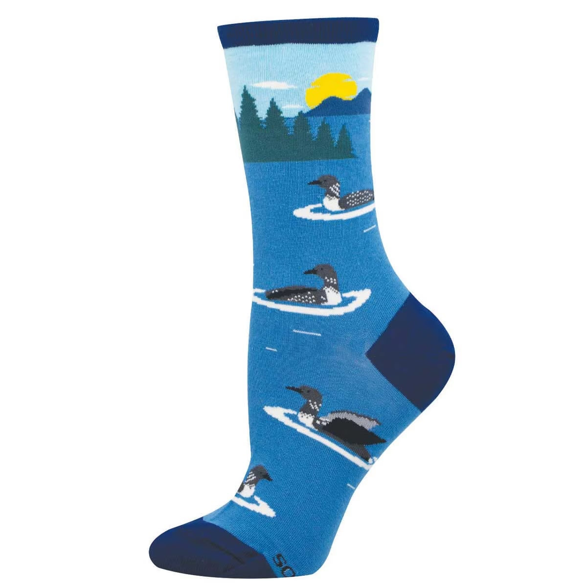 What A Loon! (Blue) Crew Socks S/M
