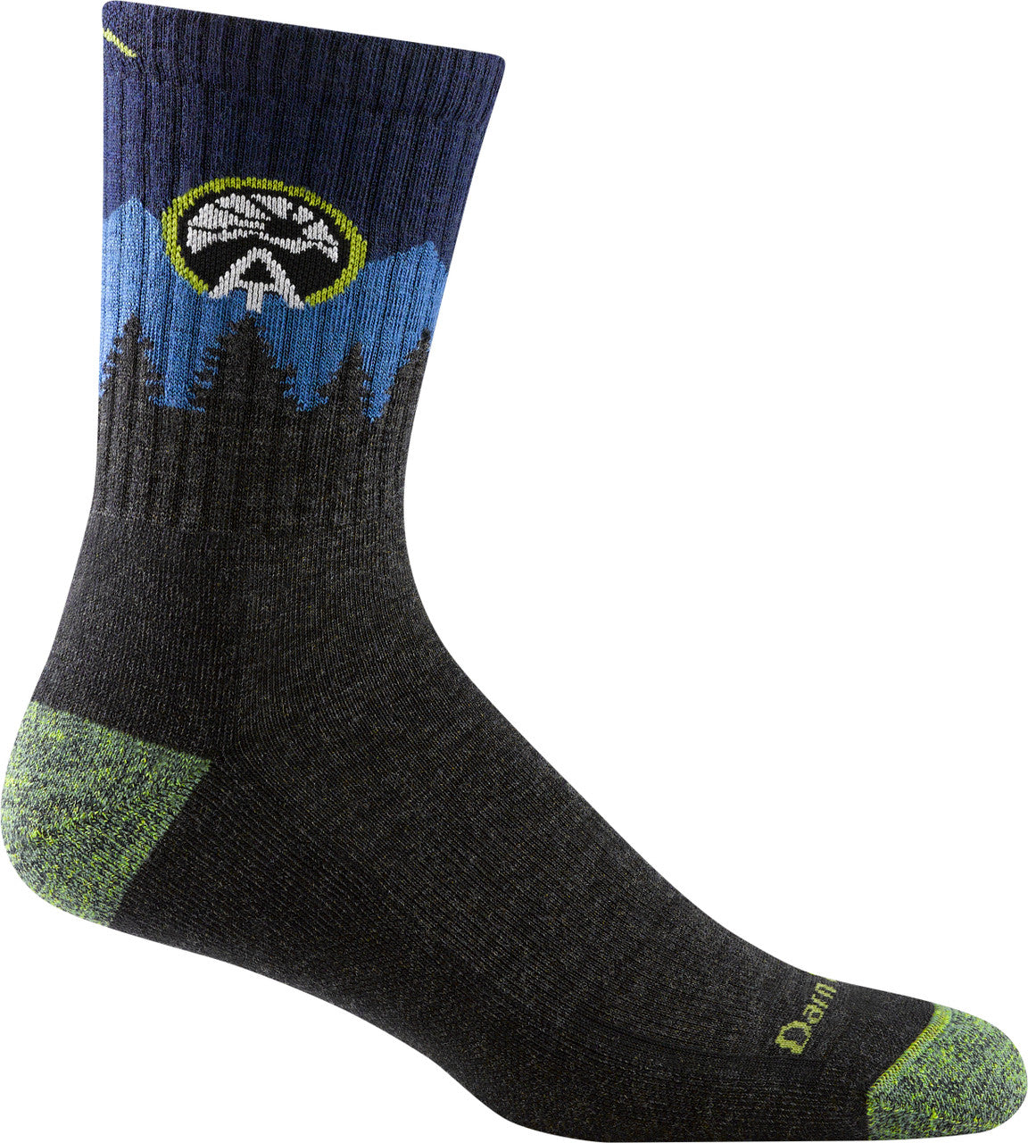 Darn Tough? Men's Hiker Micro Crew ATC Midweight Hiking Sock (Eclipse) 1956