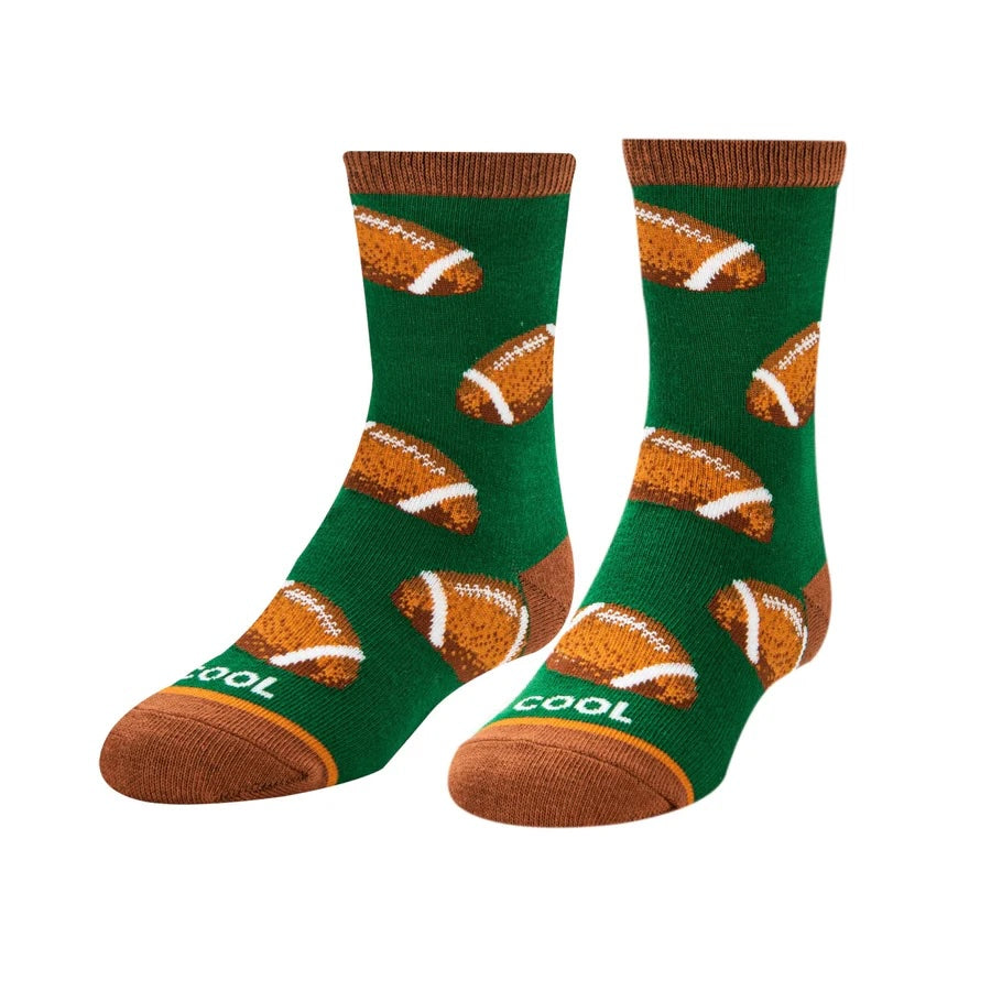 "Pig Skin, Football Kids Crew Socks (Age 7-10)"