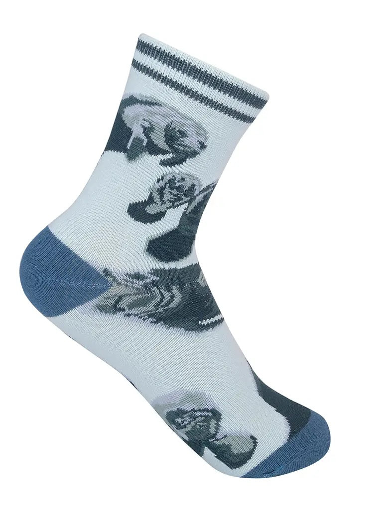 Manatee Kids' Crew Socks (Age 7-10)