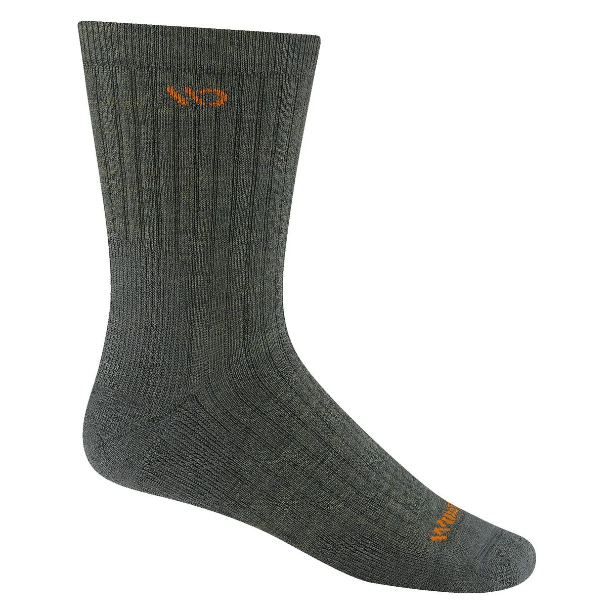 Wide Open? Men's Solid Cushioned Micro Crew (Forest) Socks 9001