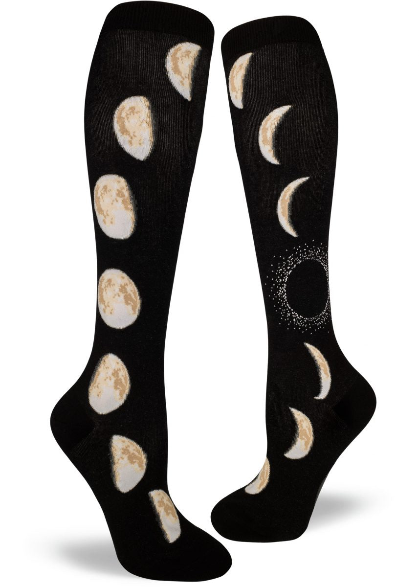 Moon Phases Women's Knee Highs
